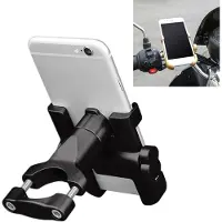 24.Se Mobiltelefonholder i aluminium for motorsykkel - for enheter på 6-10 cm