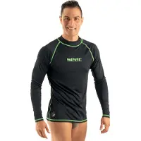 Seac Sub Badetop - T-Sun Long Man - Svart - - M - Medium - Badetøy