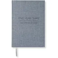 Adlibris Five Year Diary - Dagbok A5 Denim Blue Paperstyle