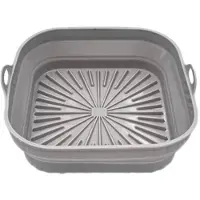 24hShop Silikonbrett for AirFryer - Kvadratisk 20,5 cm