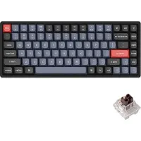 Keychron K2 Pro QMK/VIA Wireless RGB Hot Swap K Pro Brown - Gamingtastatur - Uten numpad - Nordisk - Svart
