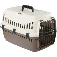 Kerbl Pet Transportboks Expedion - gråbrun / beige: L 45 x B 30 x H 30 cm