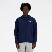 New Balance Sport Essentials Logo French Terry Genser Med Hel Glidelås