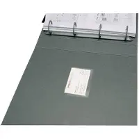 Q-CONNECT selvklebende lomme, for visittkort, spalte på sidelengde, 60x95mm, 100stk.