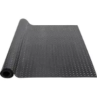 Vevor Diamantplate gummibeleggrull, 3 mm x 4 fot x 15 fot garasjegulvmatte, SBR gummibeleggrull for garasje, enkel å rengjøre, diamantplate gummimatte for under biler, garasjeindustri, treningsstudio,