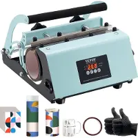 Vevor Tumbler Heat Press Machine 11-30oz Kruspresse Sublimation Tumblers Grønn