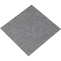 Vevor Teppefliser Skrell og fest, 30,5 x 30,5 cm Firkanter Selvklebende teppegulvfliser, myke polstrede teppefliser, enkel installasjon DIY for soverom Stue Innendørs Utendørs (12 fliser, lys grå)