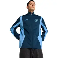 Puma Manchester City ftblNRGY+ Jacket Men, Clothing, Marine Blue/Blazing Blue, L