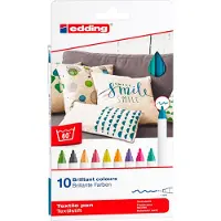 Edding 4600, Multicolour, Multicolour, 10 farger, Fin spiss, Rund, 1,5 mm