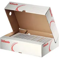Esselte Arkivæske horisont 80mm hvit /10