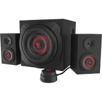 Genesis Helium 610BT - Høyttalersystem - for PC - 2,1 kanaler - trådløs - Bluetooth - 60 watt (Total) - svart, rød