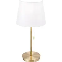 Orion Ludwig bordlampe med USB-port hvit/antikk messing