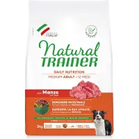 Trainer Natural Dog Nova Foods Trainer Natural Medium, Storfekjøtt, Ris, Ginseng - 3 kg