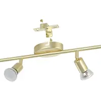 Eglo BUZZ LED skinnespot 4x250 lm GU10 4x2,8W, messing