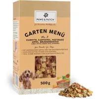 PAWS & PATCH Hagemeny for hunder - Nr. 3: Gulrot, potet, pastinakk, eple, brønnkarse (500 g)