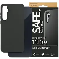 PanzerGlass SAFE. by - Baksidedeksel for mobiltelefon - selvhelbredende TPU - svart - for Samsung Galaxy A35