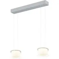 BANKAMP Grand Clear LED-pendel med to lys, klar
