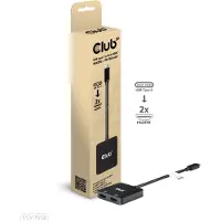 Club 3D - Video adapter - USB-C hann til HDMI hunn - 15 cm - USB Power Delivery (100 W), 4K 60Hz støtte