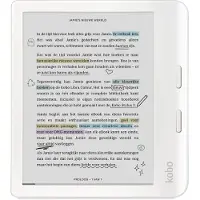 KOBO Libra Colour - eBook-leser - 32 GB - 7 farge E Ink Kaleido 3 (1264 x 1680) - berøringsskjerm - Wi-Fi 5, Bluetooth - hvit