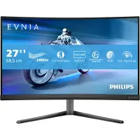 Philips Evnia 5000 27M2C5200W - LED-skjerm - gaming - kurvet - 27 - 1920 x 1080 Full HD (1080p) @ 280 Hz - Fast VA - 300 cd/m² - 4000:1 - HDR10 - 0.3 ms - 2xHDMI, DisplayPort - mørk skifer
