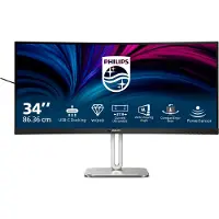 Philips 34" 34B2U5600C - 3440x1440 (UWQHD) - 120Hz - VA - 96W USB-C - KVM switch