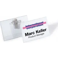 Durable 815719, Merke, Landskap, Gjennomsiktig, 7,5 cm, 4 cm, 50 stykker