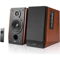 Edifier R1700BTS - 4" Bluetooth Bookshelf Speakers - 66W - Brown