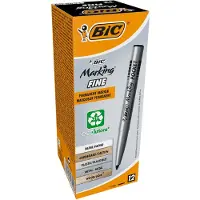 BIC Marking Pocket 1445, Sort, Projektil spiss, Sort, Sølv, Medium, 4,2 mm, 1,1 mm
