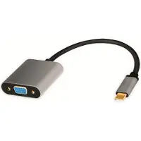 Logilink CUA0104, 0,15 m, USB Type-C, VGA (D-Sub), Hankjønn, Hunkjønn, Rett