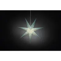 Konstsmide 2982-400 Julestjerne Glødepære, LED (RGB) Blå bestykket, med udstansede motiver, med kontakt