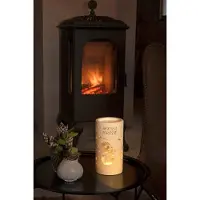 Konstsmide LED-lanterne snømann vannfylt sylinderform 5t tid