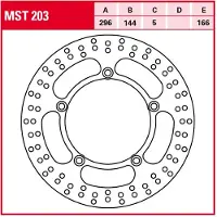 TRW Mst203 Bremsekive