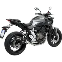 Arrow Thunder Aluminium Dark With Carbon End Cap Yamaha Mt-07 ´14-20 Homologert Lyddemper