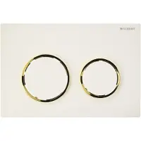 Geberit Betjeningsplade Omega 20, hvid/guld/hvid