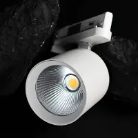 The Light Group SLC LED-spot Fox, hvit, 3000 K, 3-fase skinne