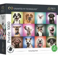 Trefl Puzzle - Unlimited Fit - Funny Dogs Faces (1000 pieces) 2D Puslespill