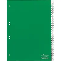 Durable 6219-05, Numerisk faneindeks, Grønn, Portrett, A4, 2, 4, 6, 230 mm