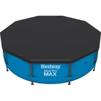 Bestway 58036 / 24, Sikkerhetstrekk til basseng, Basseng på bakken, Rund, Svart, PVC, Polypropylen (PP), Fits 3.05m (10'') Steel Pro Pools, 3.05m (...