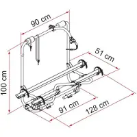 Fiamma Caravan Xl A Pro 300 Sykkelstativ For 2 Sykler