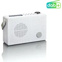 Lenco PDR-030WH - Portable DAB+/FM radio with alarm function - White - DAB/DAB+/FM - Mono - Hvit