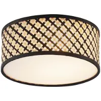 QAZQA Orientalsk rotting taklampe med sort 30 cm - Tremmo