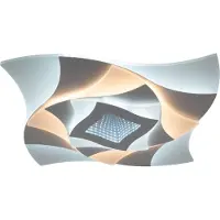 Näve Taklampe Liora, hvit, metall, lengde 46 cm, CCT, 3D