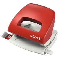 Leitz - Hullstanser - 16 ark / 1.6 mm - plast, metall - rød