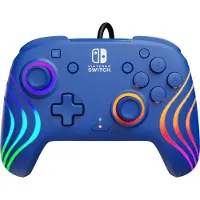 PDP Turtle Beach Afterglow Wave - Håndkonsoll - kablet - blå - for Nintendo Switch, Nintendo Switch OLED
