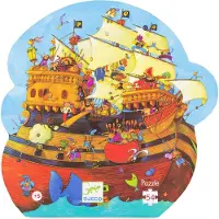 Djeco Puslespill - 54 Brikker - Barbarossas skip - - OneSize - Puslespill