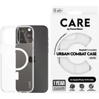 PanzerGlass CARE by Urban Combat - Baksidedeksel for mobiltelefon - MagSafe-samsvar - oleofobisk belegg, termoplast-polyuretan (TPU), polykarbonat (PC) - hvit, gjennomsiktig - for Apple iPhone 15 Pro