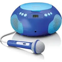 Lenco For ungdommen! CD-opptaker eller bluetooth og mikrofon, blå