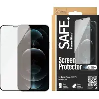 PanzerGlass SAFE. by - Skjermbeskyttelse for mobiltelefon - glass - rammefarge svart - for Apple iPhone 12, 12 Pro