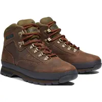 Timberland for man. TB0951002141 Euro Hiker brown lace-up leather mountaineering boots (40), Flat, Laces, Casual