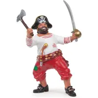 Papo Pirat m. Øks - H: 8 cm - - OneSize - Lekefigur